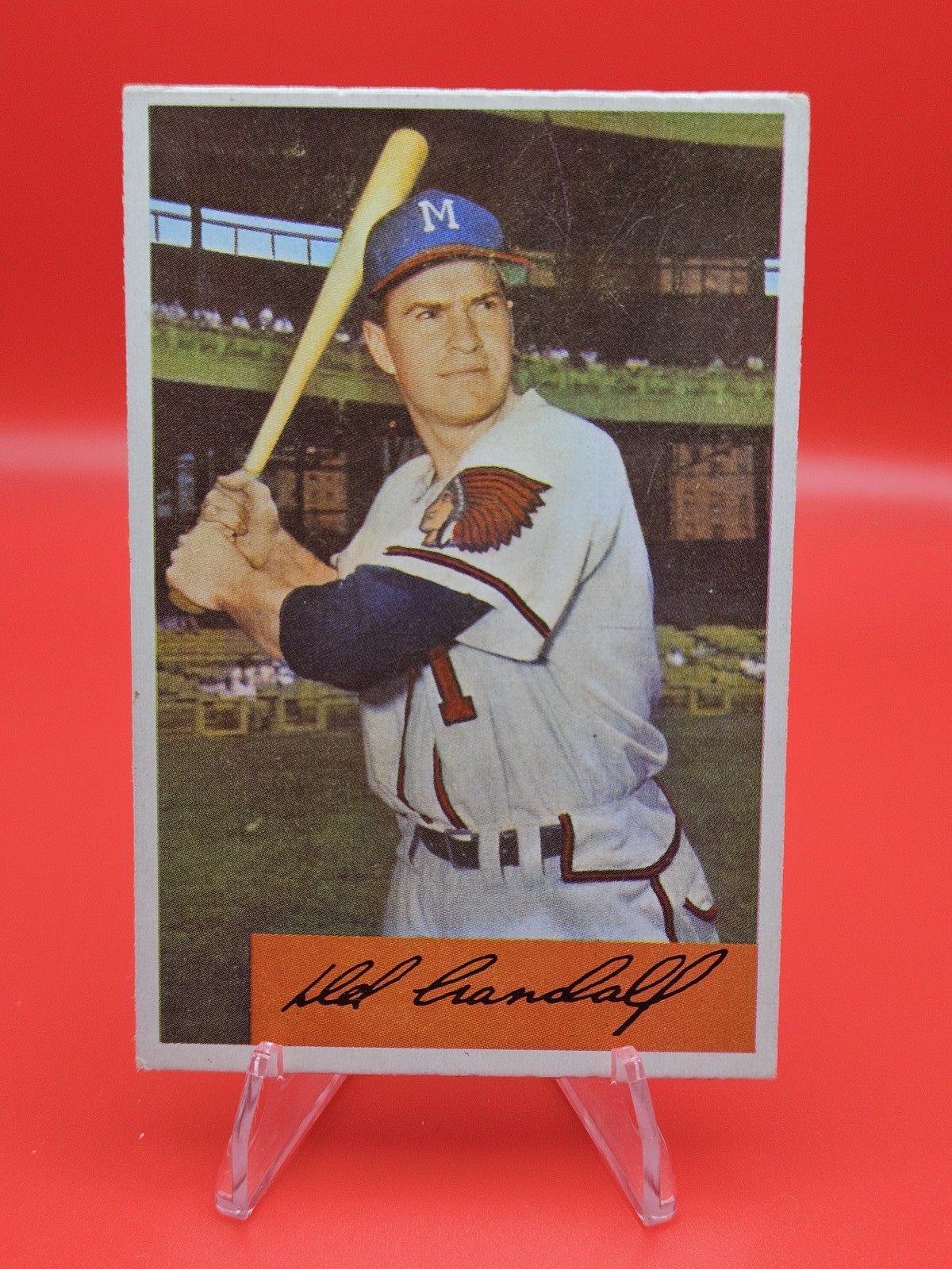1954 Bowman #32 Del Crandall