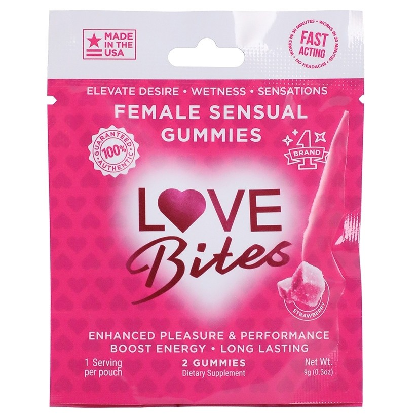 Love Bites Female Libido Energy & Stamina Boost Sensual Enhancement Gummies