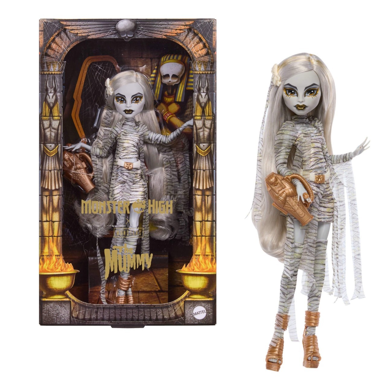 Monster High x Universal Monsters The Mummy Collector Doll Wrap Dress Purse