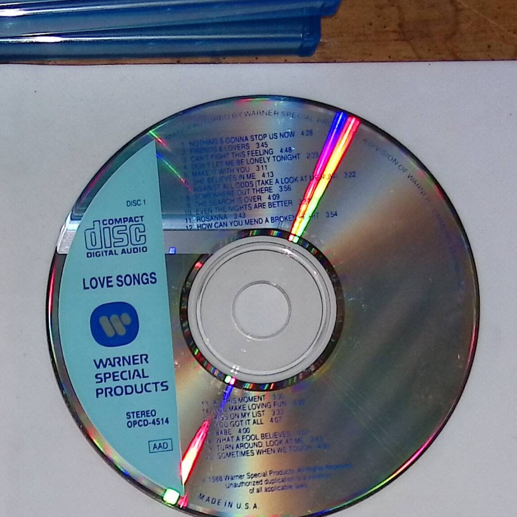 Various Artists Love Songs Warner CD Tested and Works