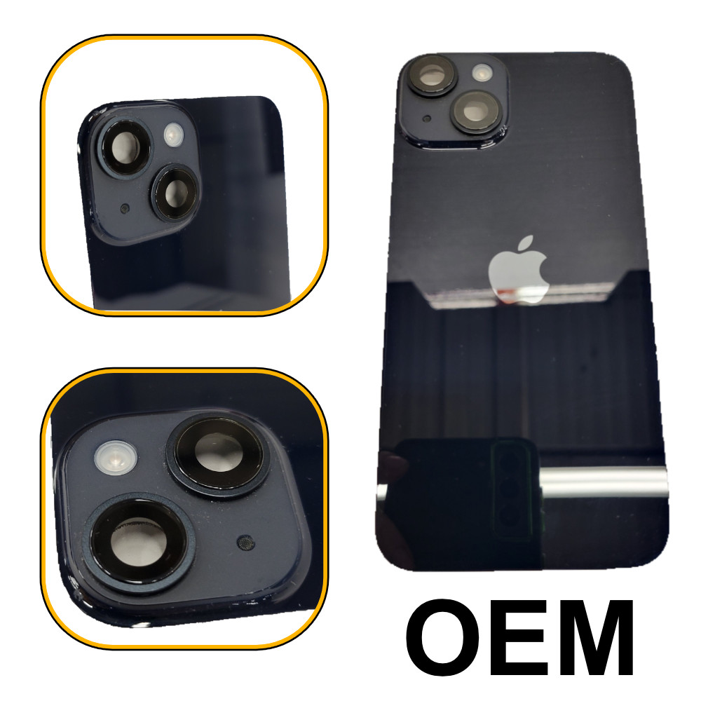 Apple iPhone 14 OEM Back Glass Replacement Midnight Black Excellent