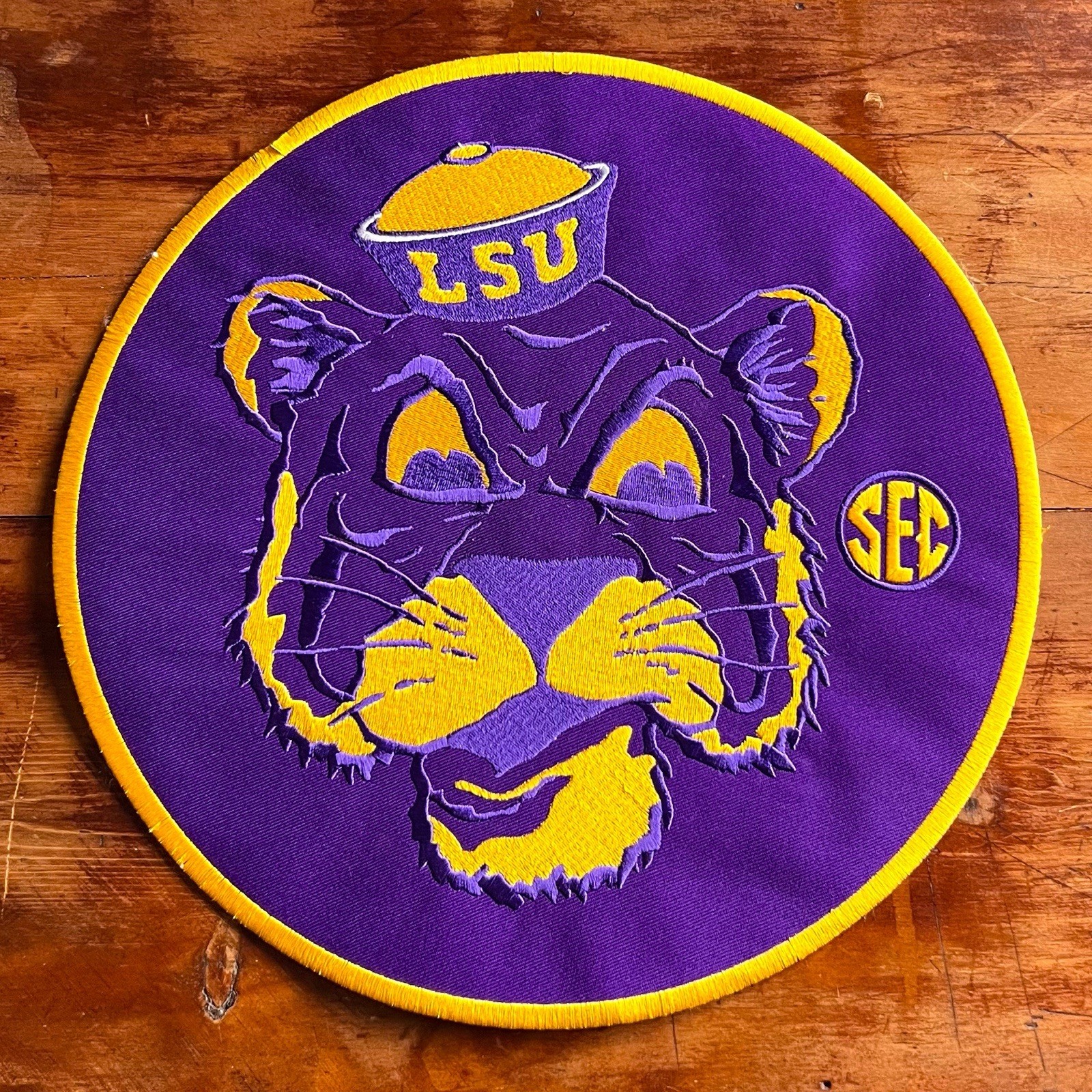Vintage LSU Tiger Embroidered Patch Tote Bag Louisiana State University 12x12” Vintage LSU Tiger Embroidered Patch Tote Bag Louisiana State University 12x12”