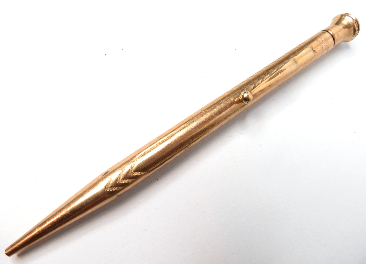 ANTIQUE WEBSTER YELLOW 12K GOLD FILLED MECHANICAL PEN PENCIL ANTIQUE WEBSTER YELLOW 12K GOLD FILLED MECHANICAL PEN PENCIL