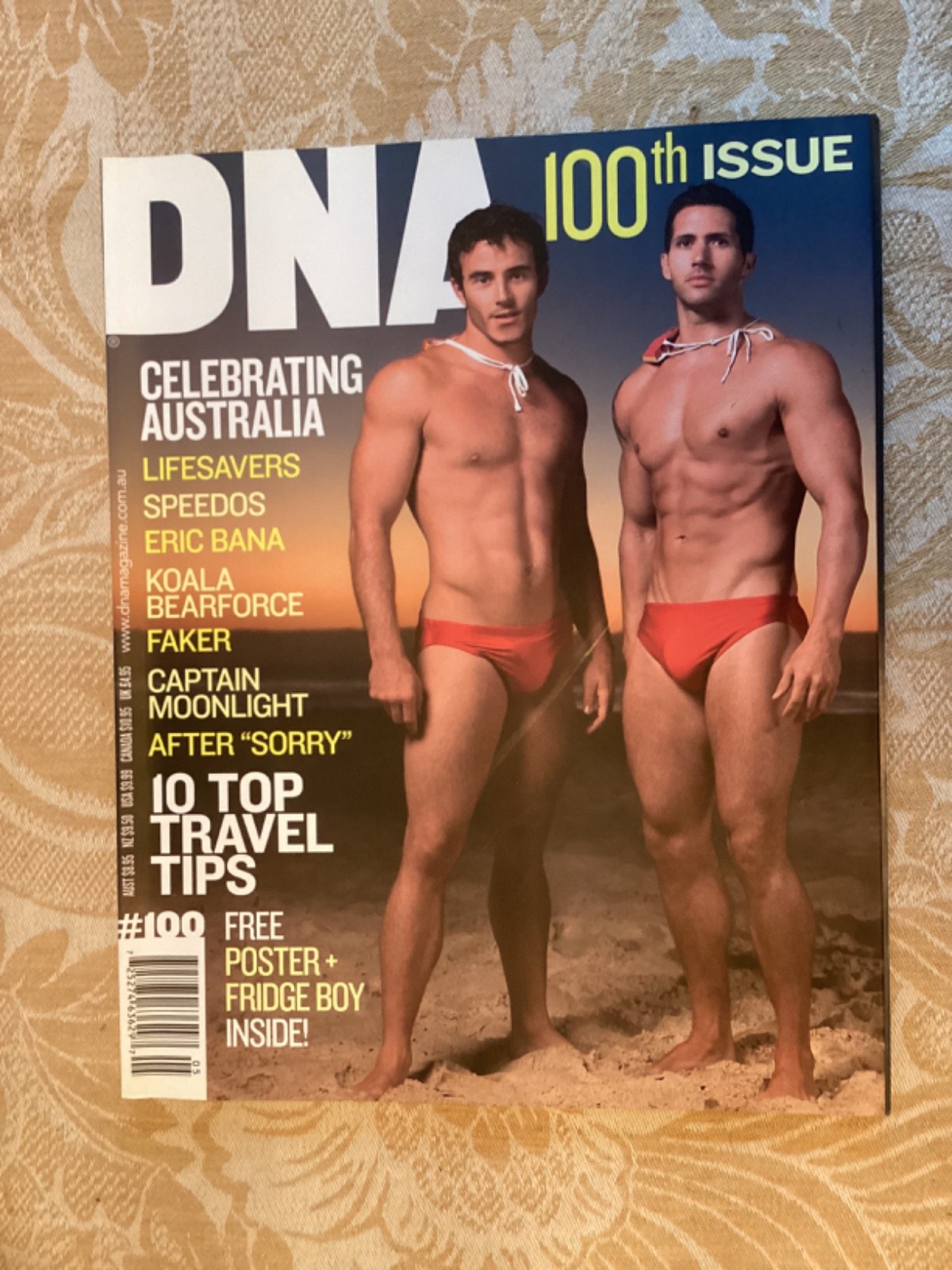 DNA Magazine 100th issue with poster - Australian Gay interest May 2008