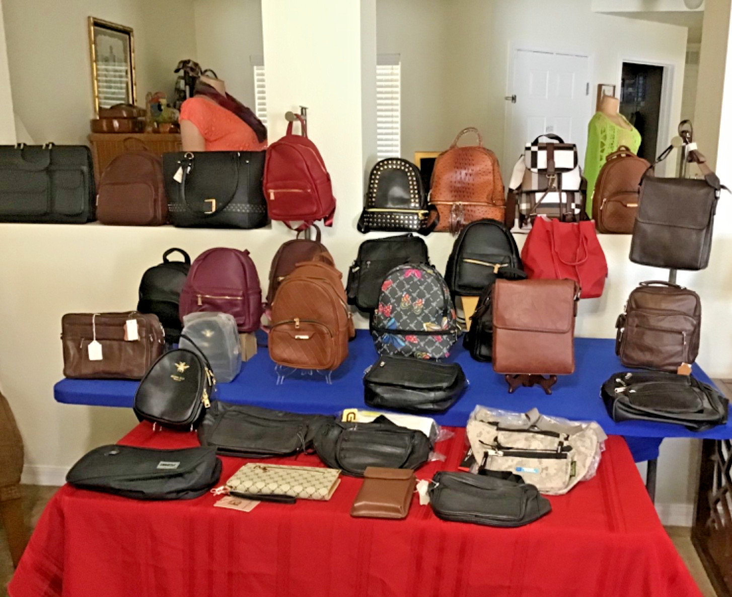 WHOLESALE BUNDLE Assorted New Fashion Handbags, Backpacks, Fanny Packs,& Wallets