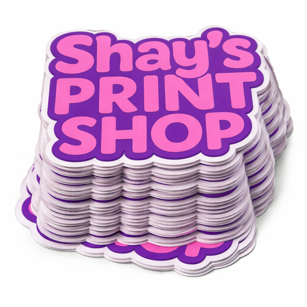 Custom Die Cut Stickers | Glossy Vinyl | Any Logo | 2”-5” (10,  25, 50pcs)