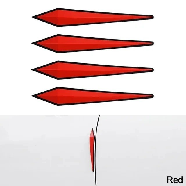 4PCS Car Anti-Scratch Protective Stickers Door Edge Guard Rubber Styling Mouldin