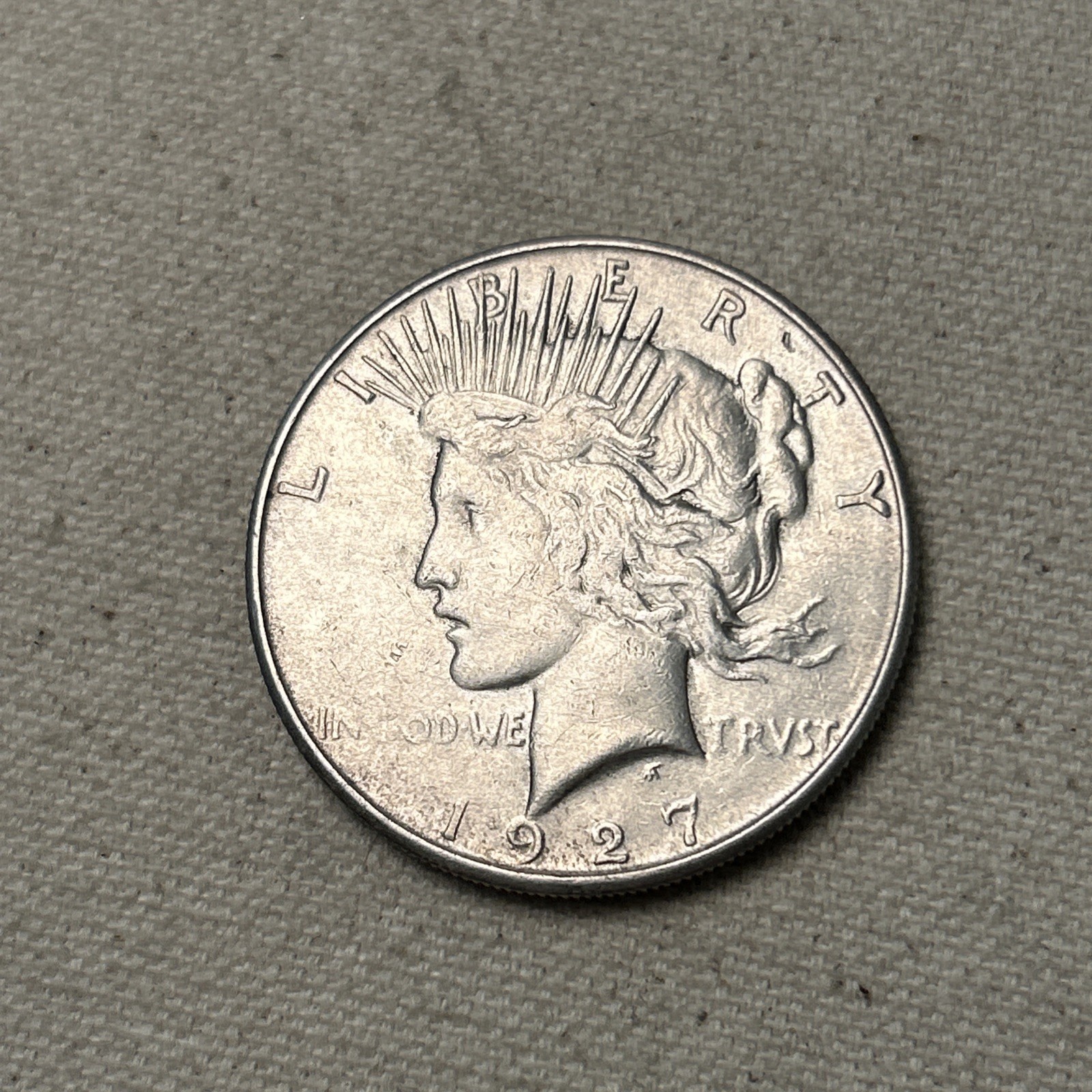 1927-S Peace Silver Dollar XF Cleaned (JM67)