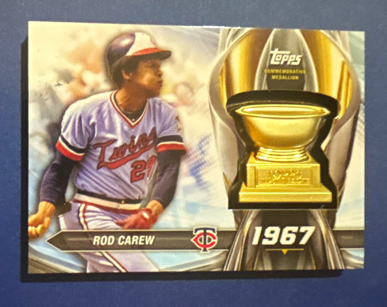 Topps 2018 Rod Carew Minnesota Twins Rookie Cup Greats Medallion #RCM-RC