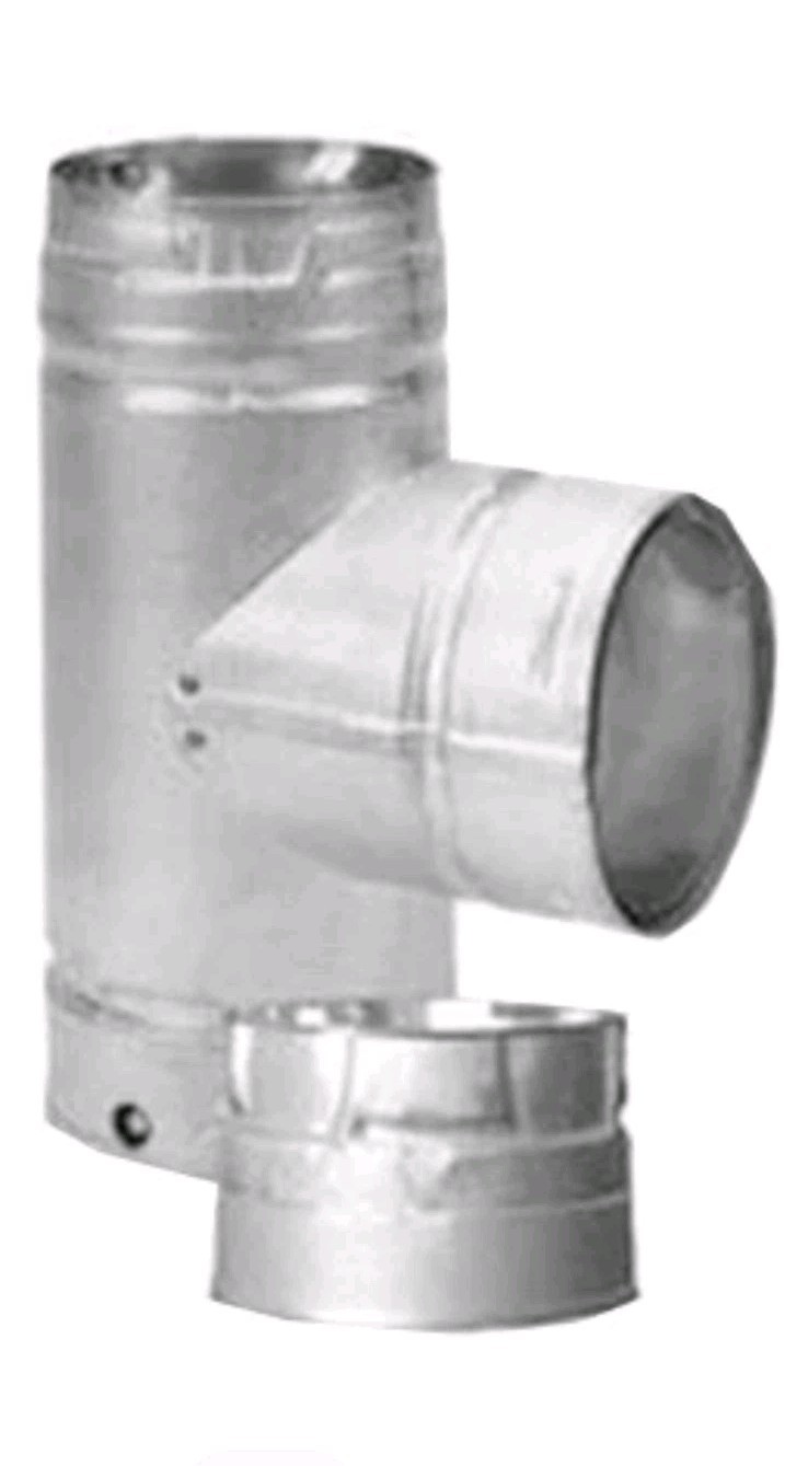 DuraVent 3PVL-TS Pellet Pipe Vent Clean-Out Tee Cleanout T 3\