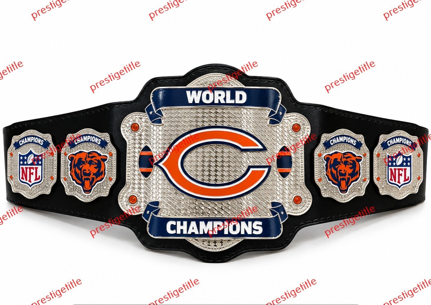 Custom Chicago Bears championship belt Adult Size 2MM Brass