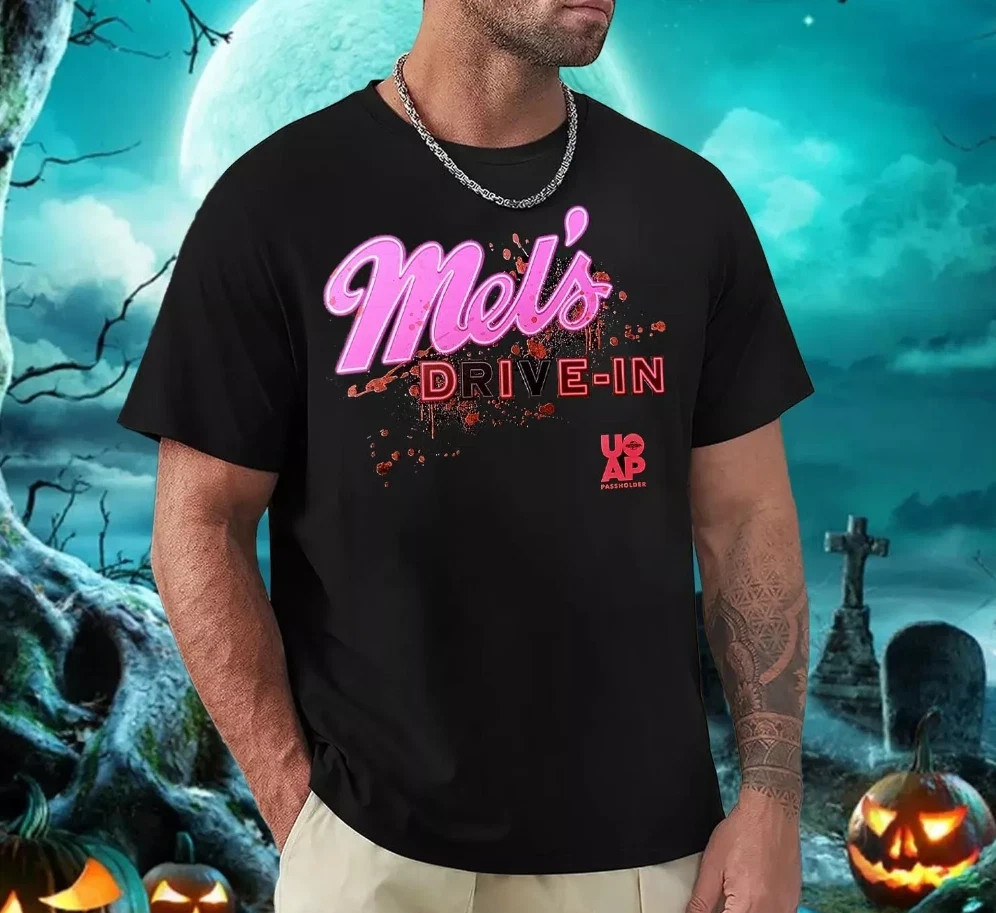 Halloween Horror Nights HHN33 Universal Passholder Mel\'s Die-In Event T-Shirt
