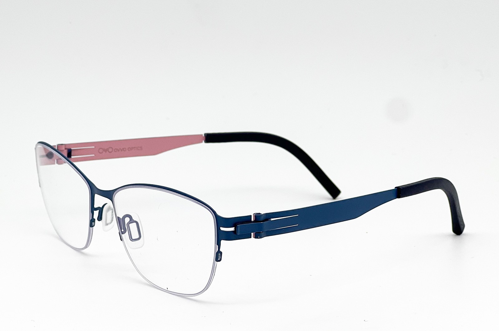 NEW OVVO OPTICS 3887 C21C 507C SLATE BLUE/FLAMINGO AUTHENTIC EYEGLASSES 52-17