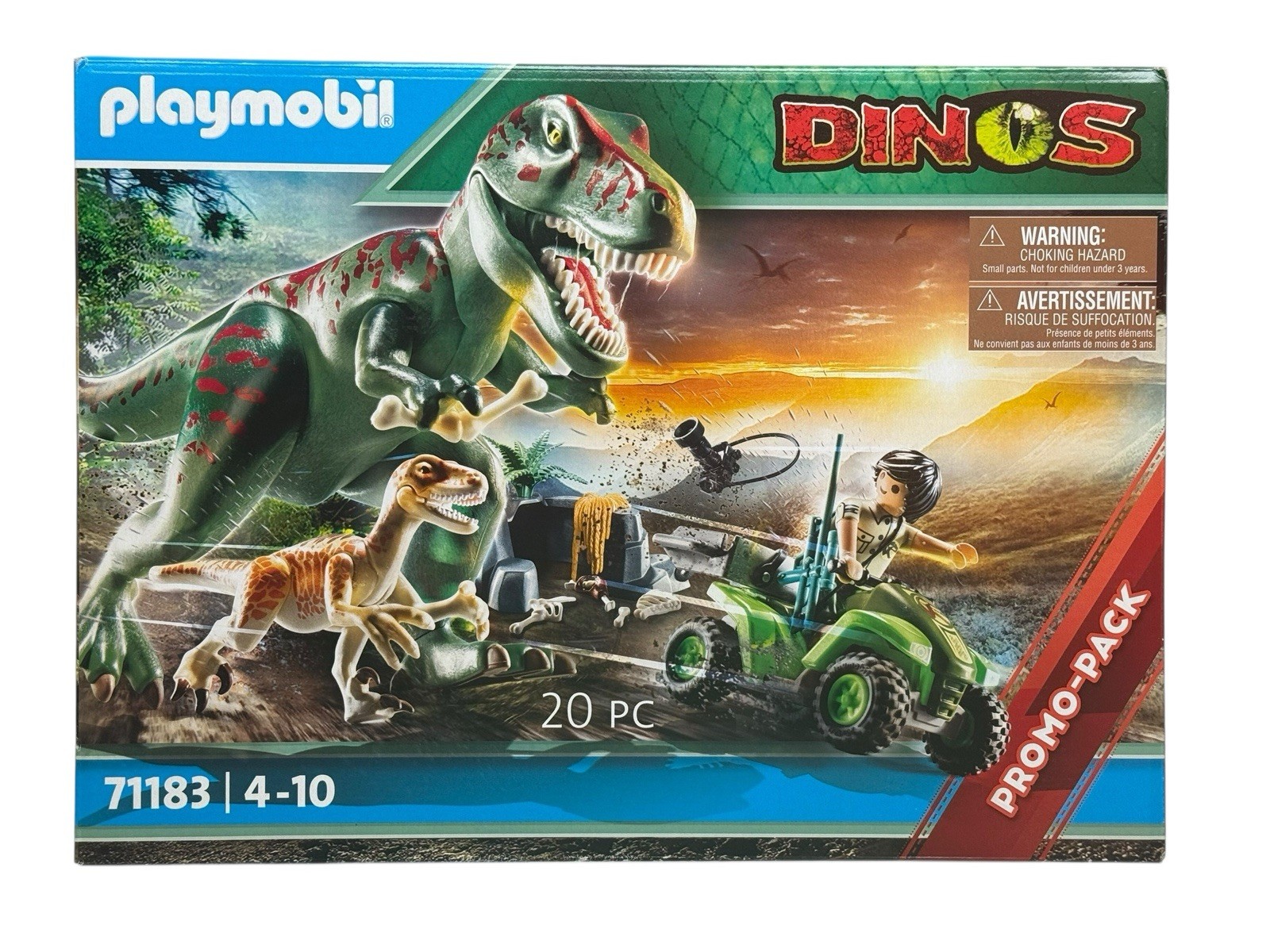 Playmobil Dinos 71183 - T-Rex Attack with Raptor & Quad | New Dinosaurs Playmobil Dinos 71183 - T-Rex Attack with Raptor & Quad | New Dinosaurs