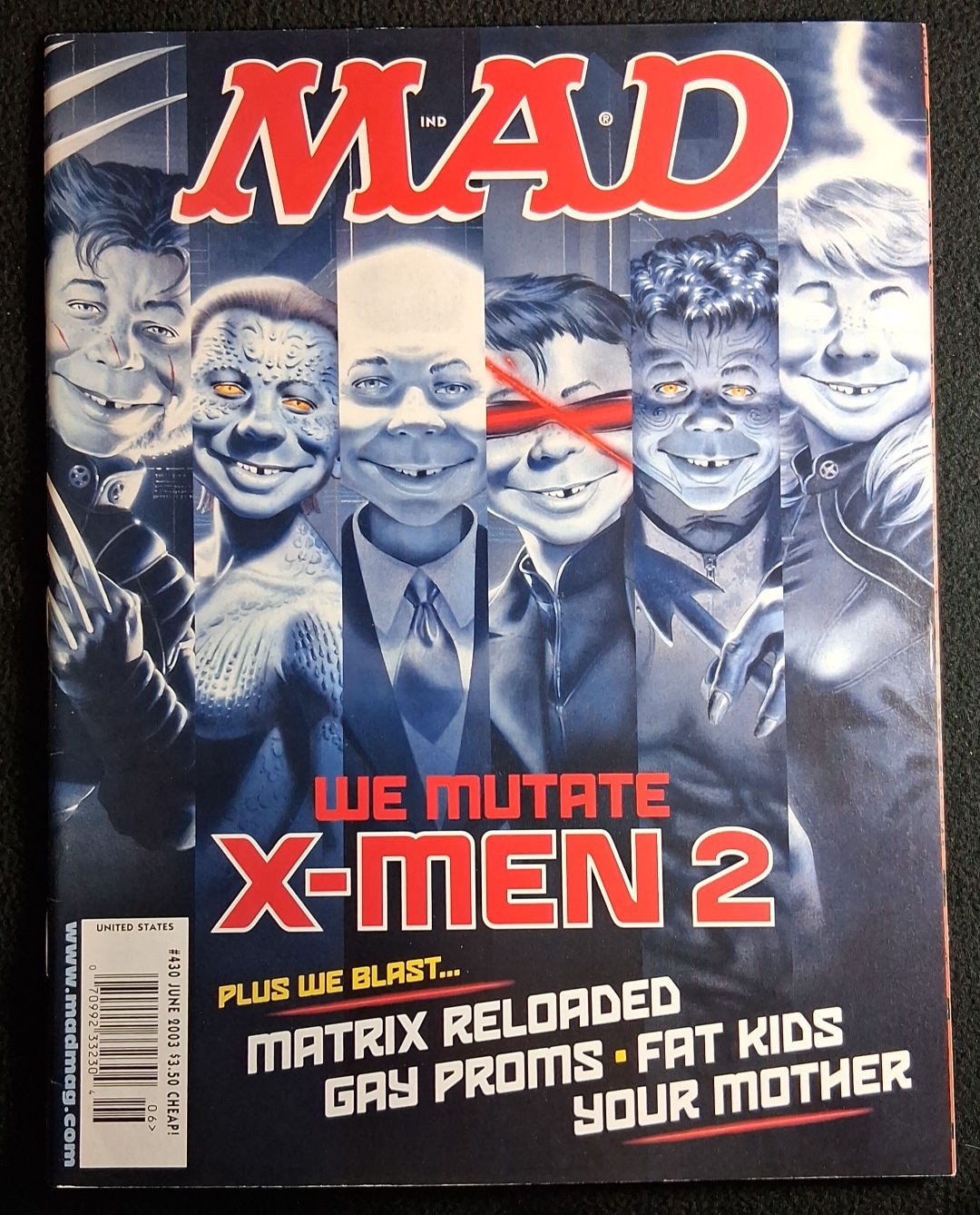 Mad Magazine 2003 #430 X-MEN 2 - Excellent condition - CHEAP Mad Magazine 2003 #430 X-MEN 2 - Excellent condition - CHEAP