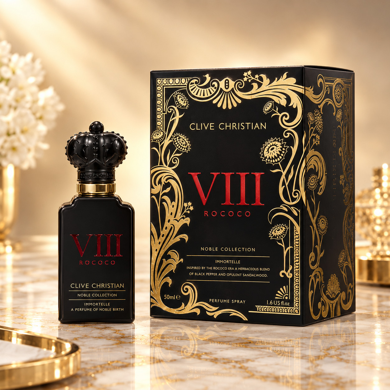 Clive Christian VIII Rococo Immortelle Noble Collection 1.6 Oz/ 50 ml New In Box