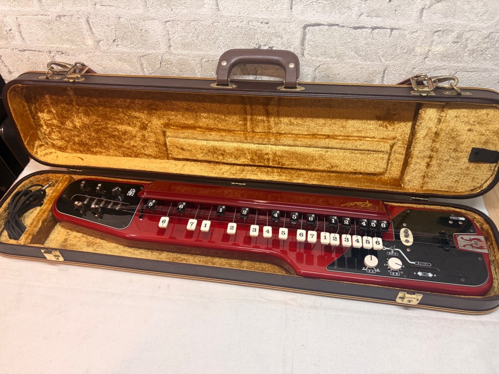 Suzuki Ran Soprano Electric Taishokoto Taishogoto Harp w/ Hard Case Cable Tested