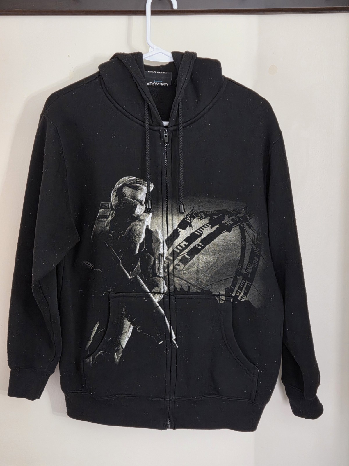Vintage 2007 Halo 3 Bungie Zip-Up Hoodie Sweatshirt Size S