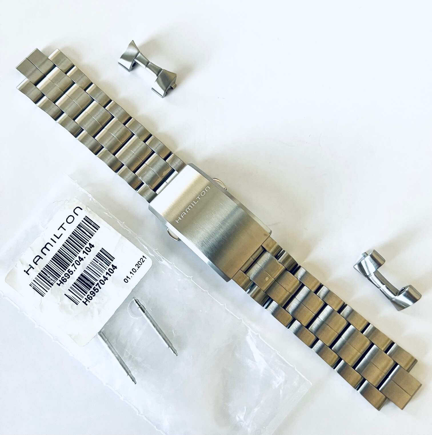 Original Hamilton Fits CASE-BACK # H704550, H704450, H704551 Watch Band Bracelet