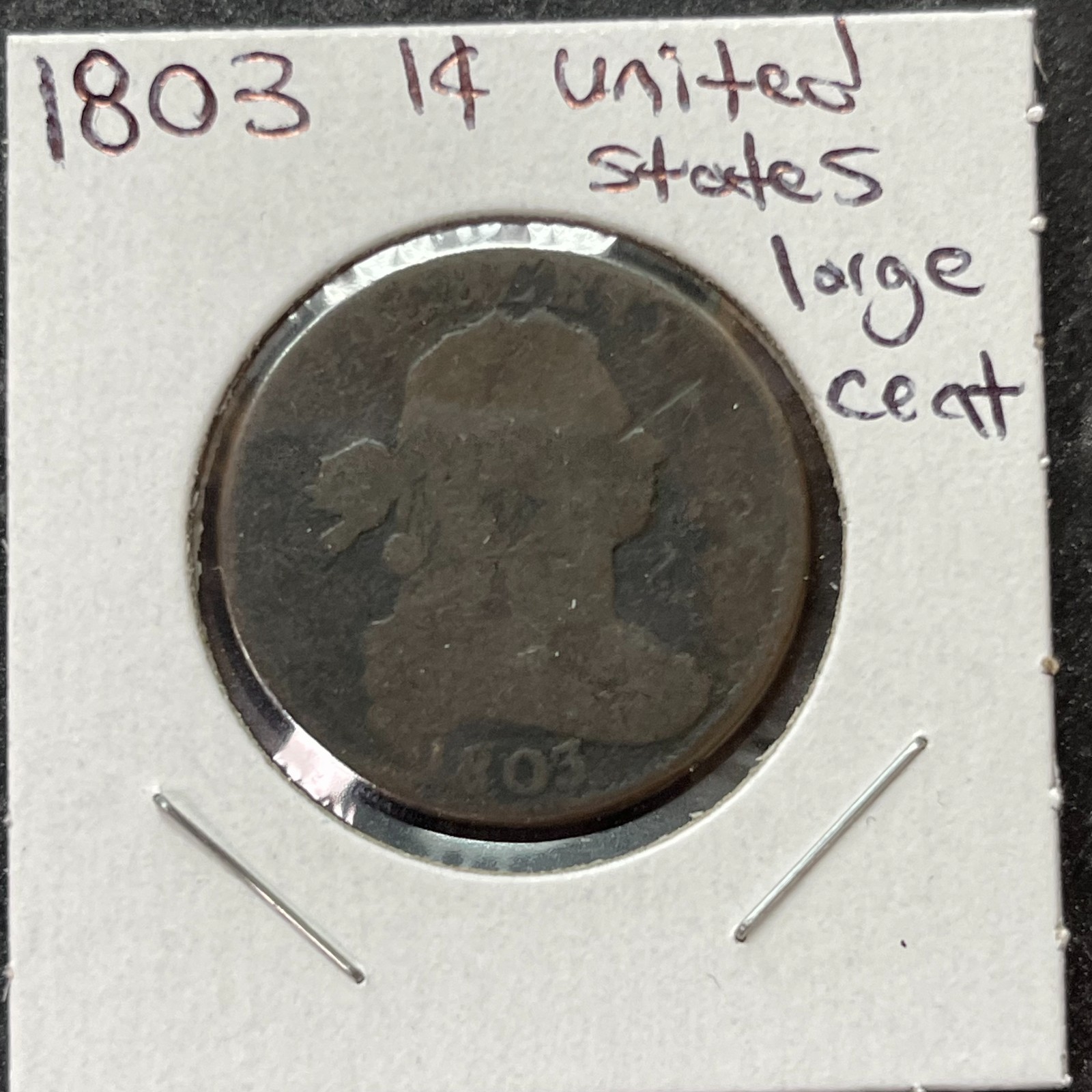 1803 1 CENT UNITED STATES CLASIC HEAD LARGE CENT GENUINE RARE KEY DATE