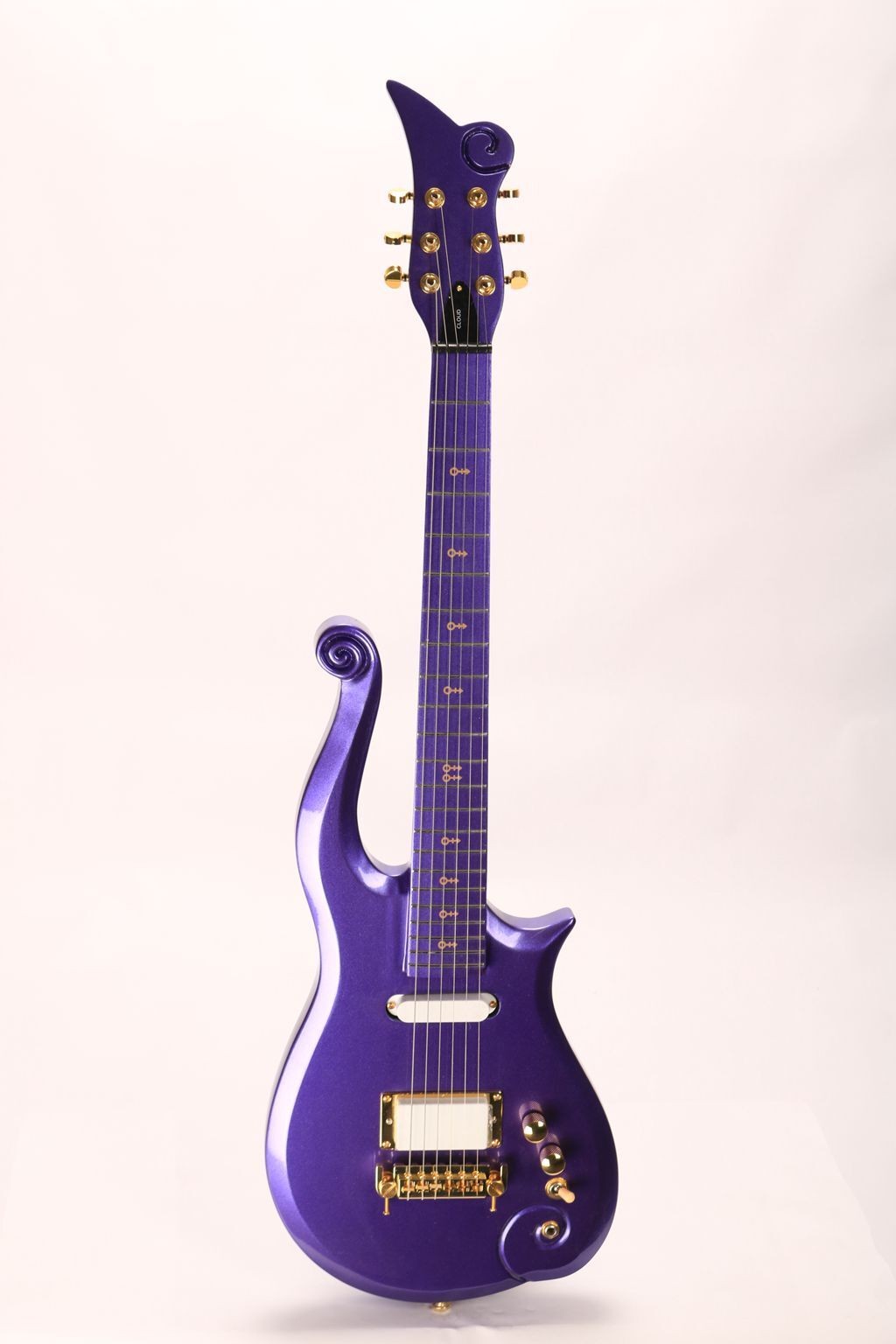 Purple Prince Gloud Electric Guitar Arrow Inlay Gold Hardware Maple Fingerboard
