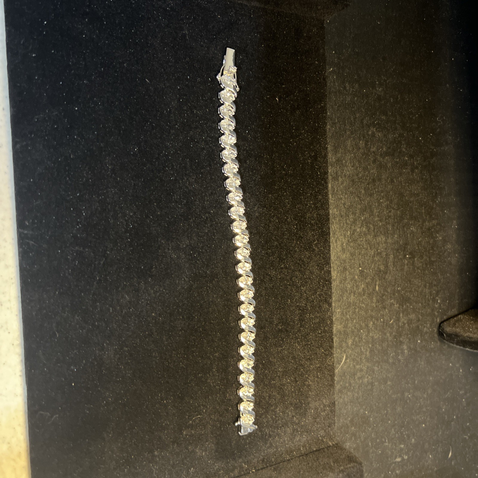 Bella Luce 20.00CTW White Diamond Simulant Rhod Over SS Bracelet