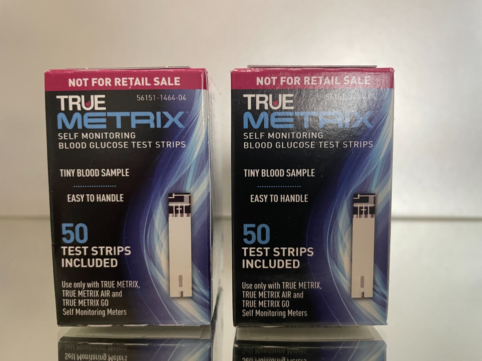 True Metrix Blood Glucose Test Strips 100 CT (2 BOXES) EXP 12/2027. 