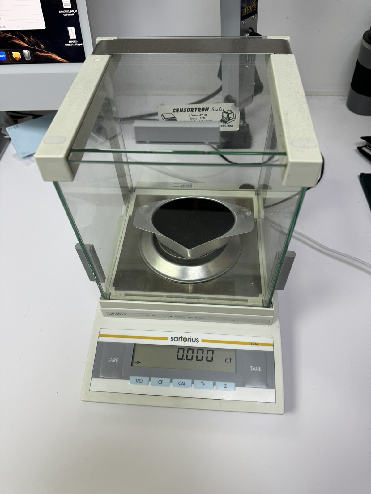 Sartorius GP 603 P Gems And Diamond Scale 600 Carats 