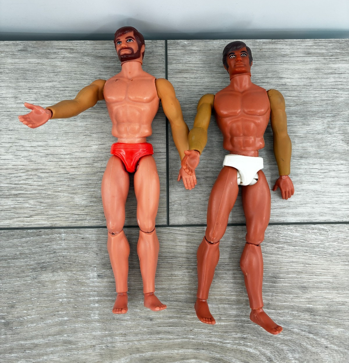 Vintage Big Jim and Josh 1971 Mattel Figures Karate Chop Action Collectible Toys