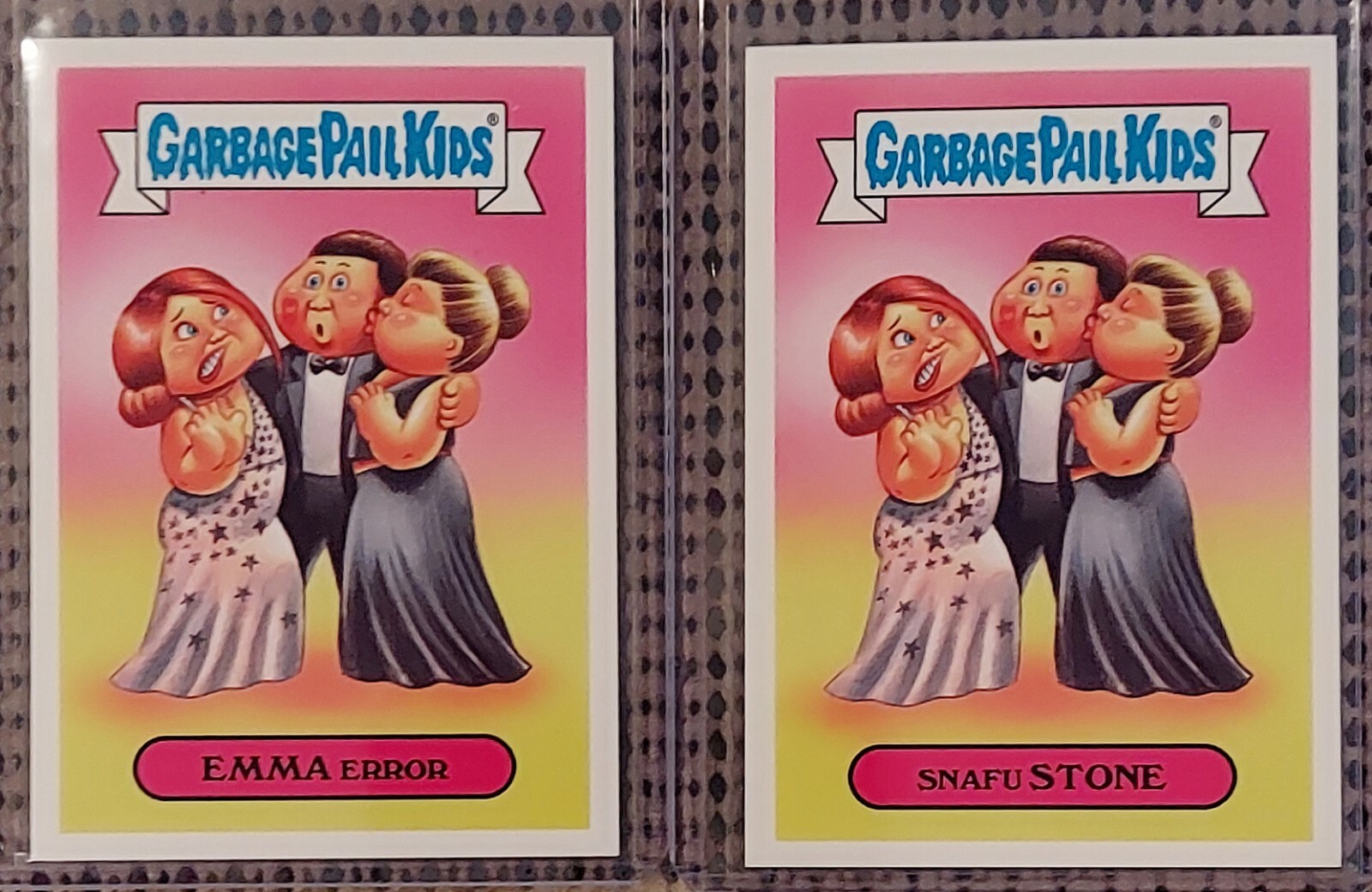 LOT of 2: Emma Error & Snafu Stone 2017 GPK GOLDEN GROAN AWARDS (1/213) RARE