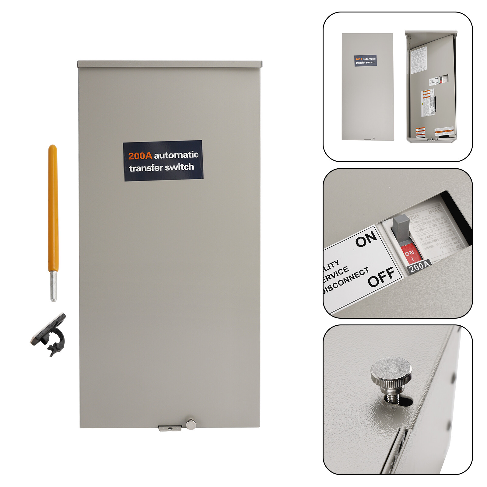 200 Amp 120/240 1P Automatic Transfer Switch Replacement For Generac RXSW200A3