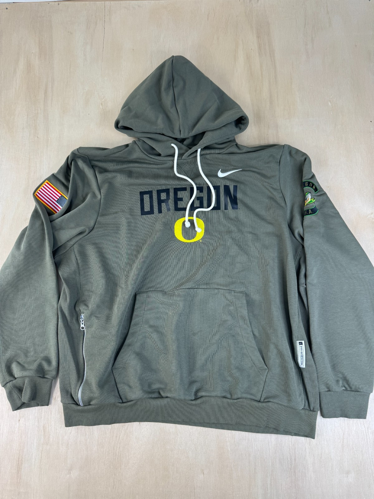 Size 2XL - Nike Oregon Ducks Green Military Appreciation Hoodie 2025 Size 2XL - Nike Oregon Ducks Green Military Appreciation Hoodie 2025