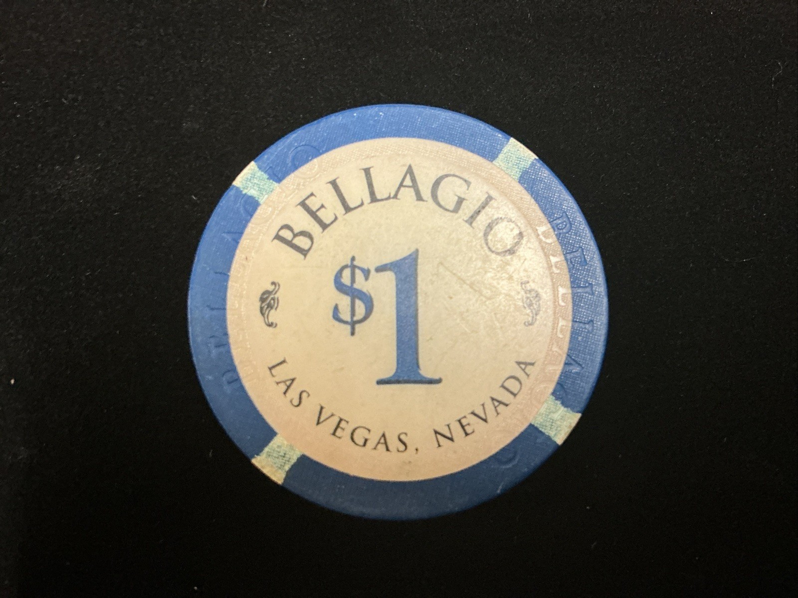 Pre- Owned Bellagio $1 Casino Chip - Las Vegas, Nevada Casino Chip