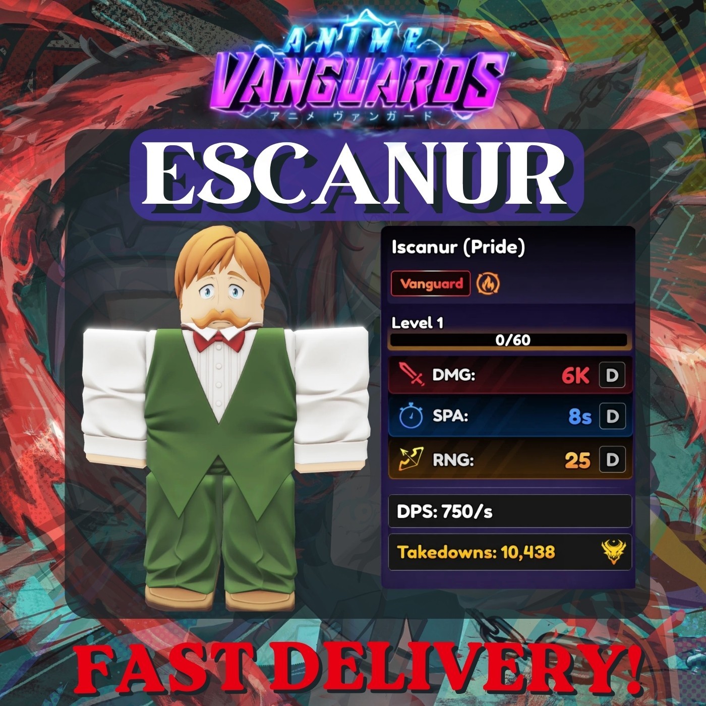Anime Vanguard ALL UNITS & SHINY UNITS - CHEAPEST & FAST DELIVERY