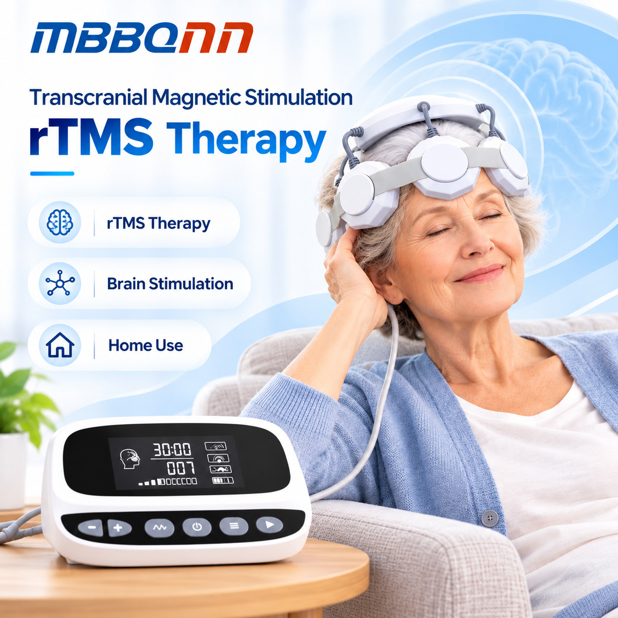 Professional rTMS Brain Stimulation Machine Magnetic Therapy Device JLC01