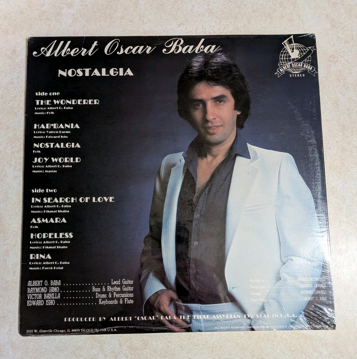 Albert Oscar Baba's Nostalgia (1984) Assyrian Folk Factory Sealed LP Albert Oscar Baba's Nostalgia (1984) Assyrian Folk Factory Sealed LP