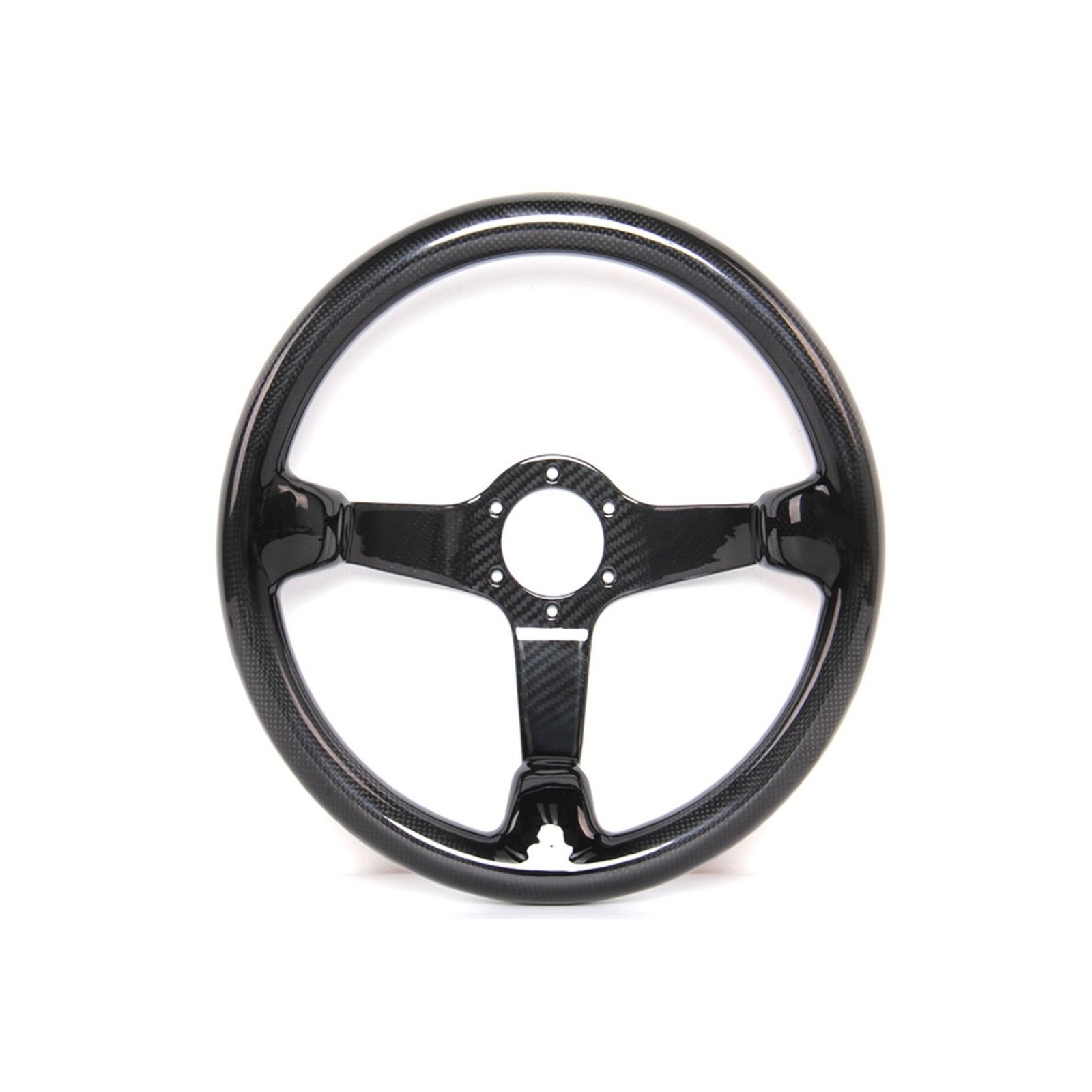HIWOWSPORT Carbon Fiber Racing Quick Release Steering Wheel 14'' inch 350mm D...