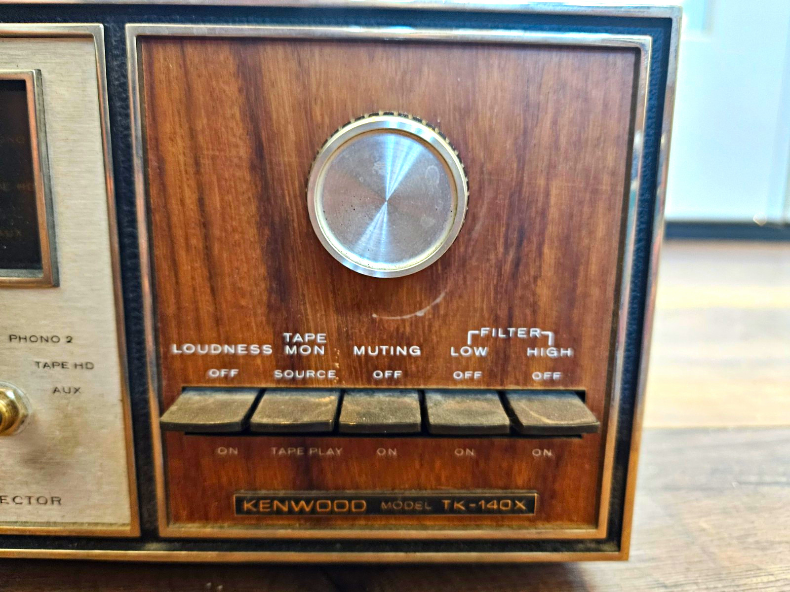 Kenwood TK-140X AM/FM Vintage Stereo Receiver with Wood Case