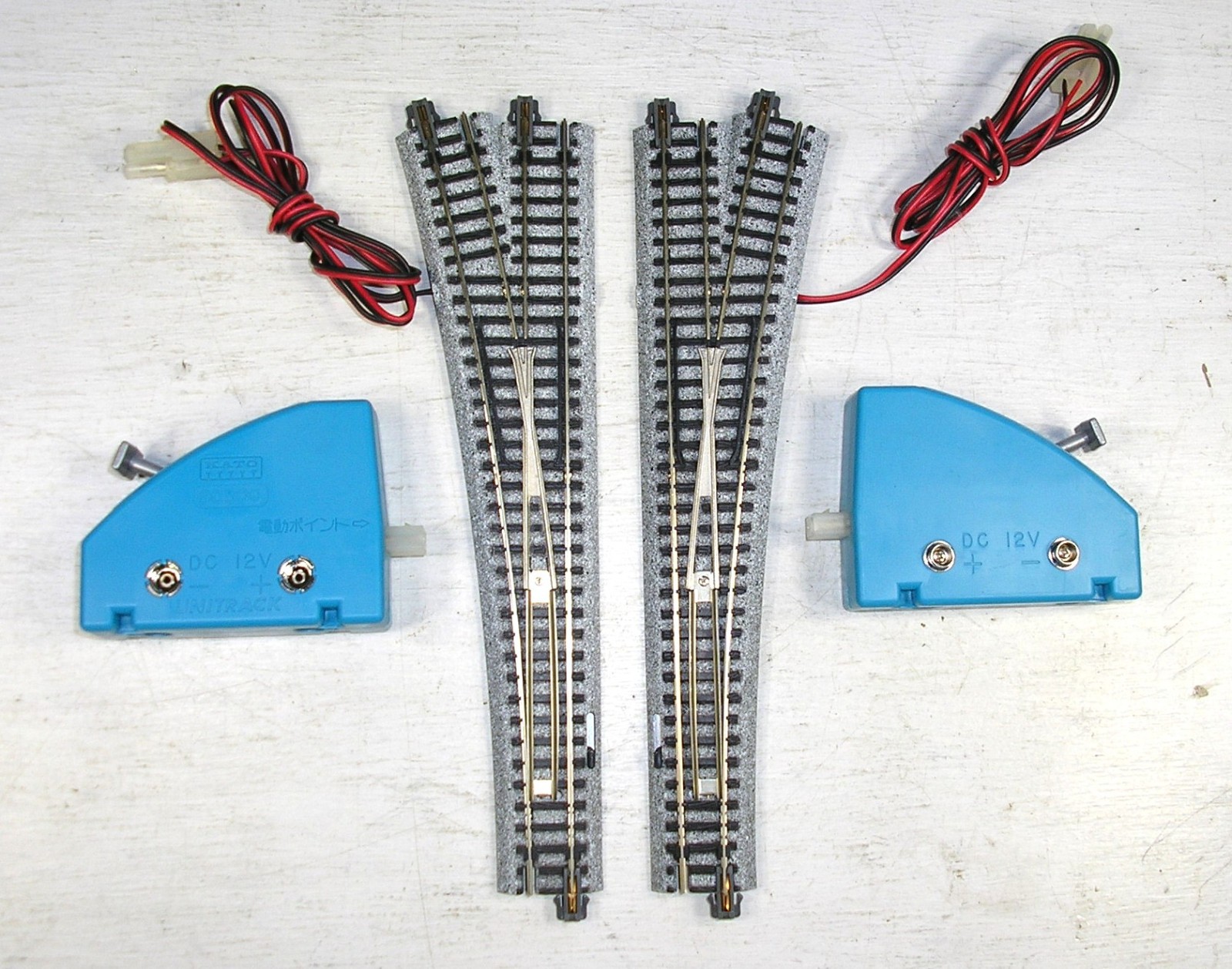 1 Pair KATO Unitrack N scale Remote Switches w/ Controllers, Tested, Unused