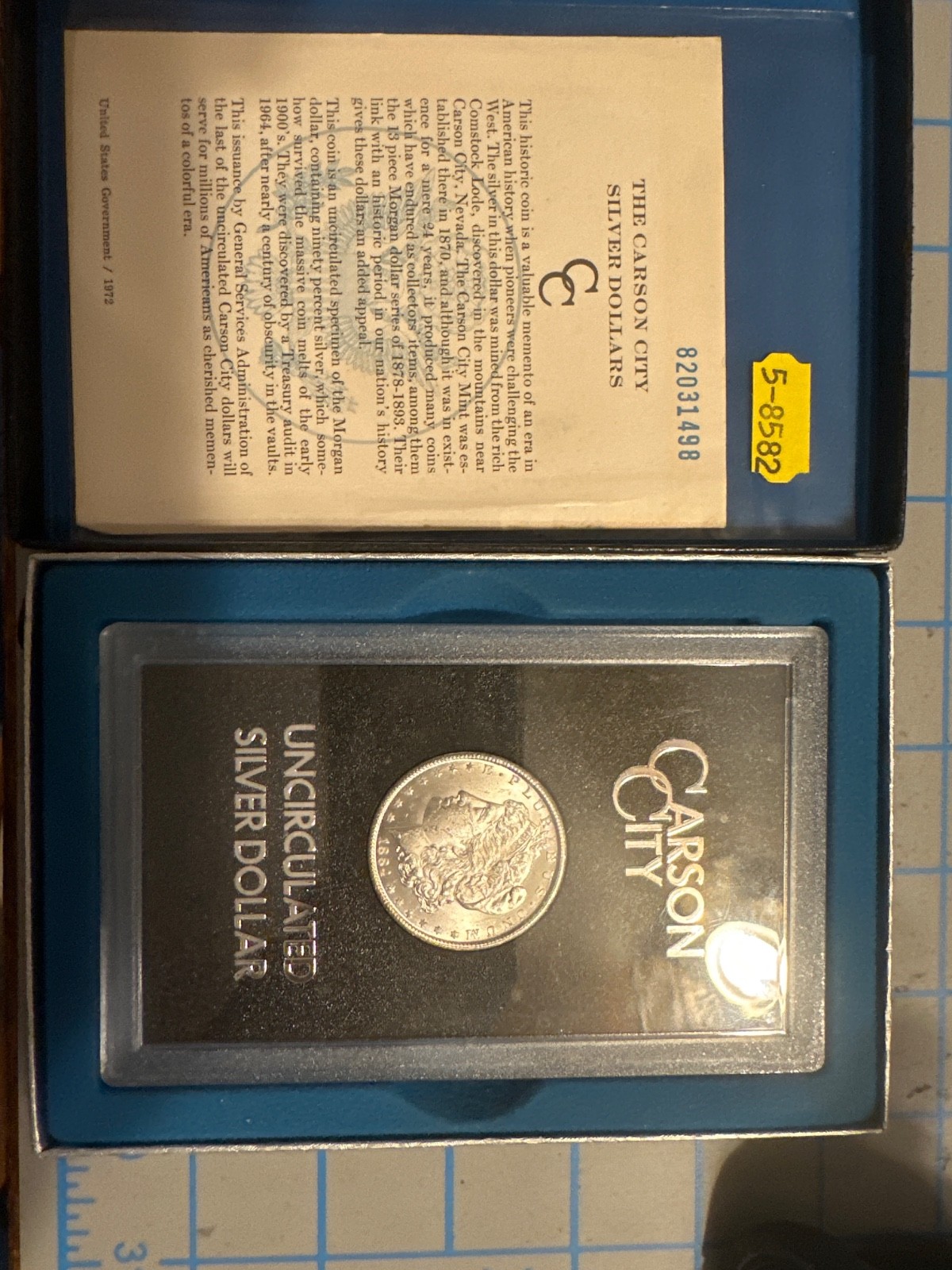 1884 CC Morgan Silver Dollar Uncirculated In Box 1884 CC Morgan Silver Dollar Uncirculated In Box