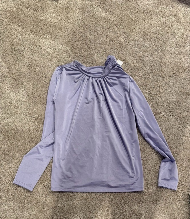 Ann Taylor Purple Dress Shirt NWT XS