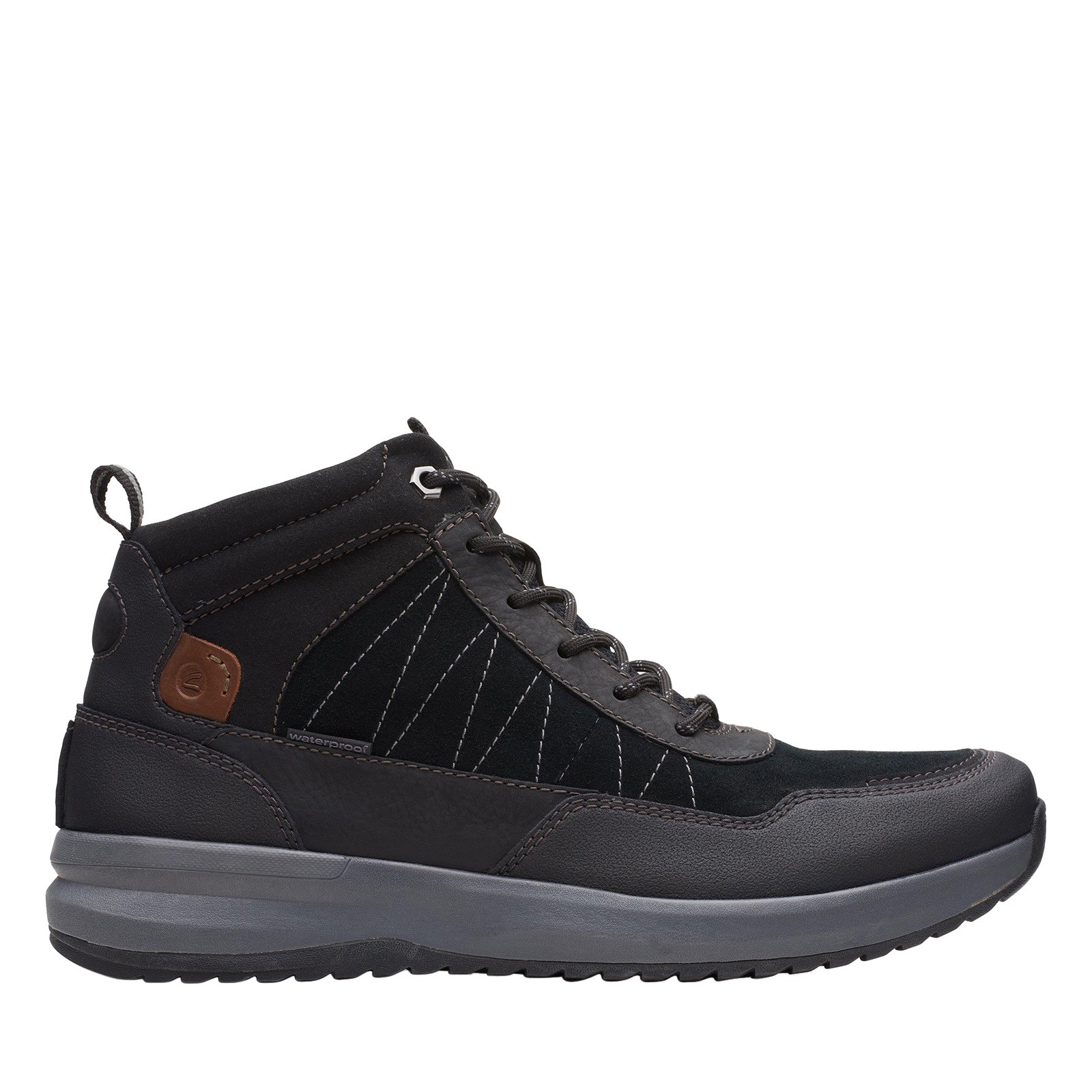Clarks Wellman Top AP 26168235 Mens Black Leather Casual Dress Boots 10