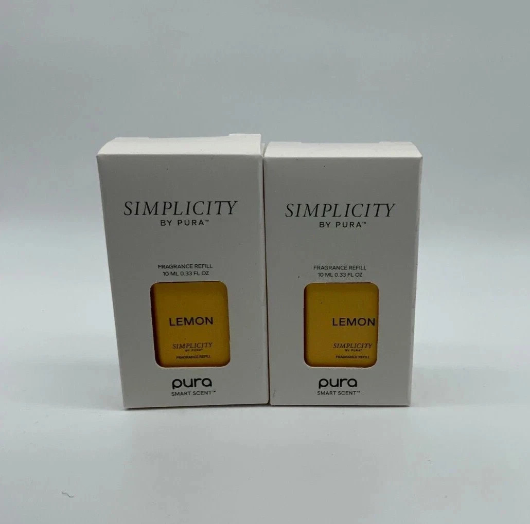 Pura Smart Home Fragrance Refill Simplicity Lemon 10ml Diffuser Oil - 2 Pack