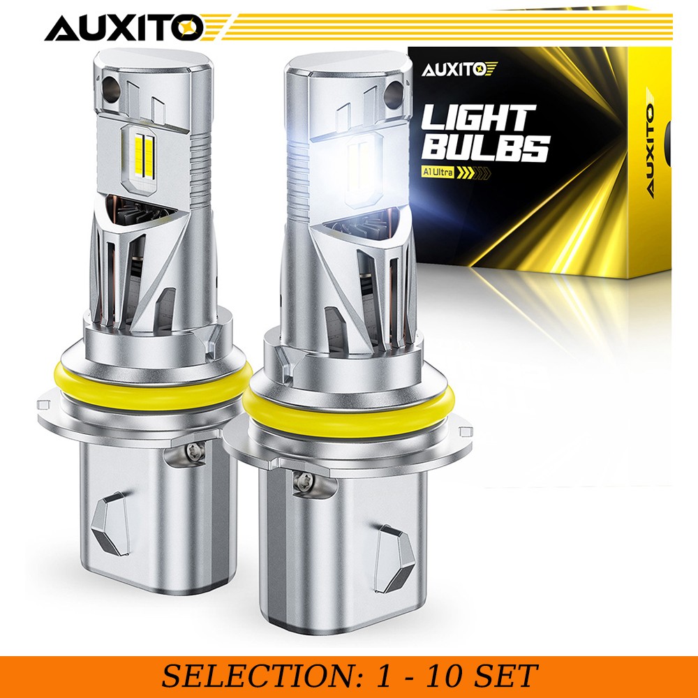 2-20 HB5 9007 Headlight LED Bulb Bright White 6500K High Low Beam AUXITO A1ULTRA