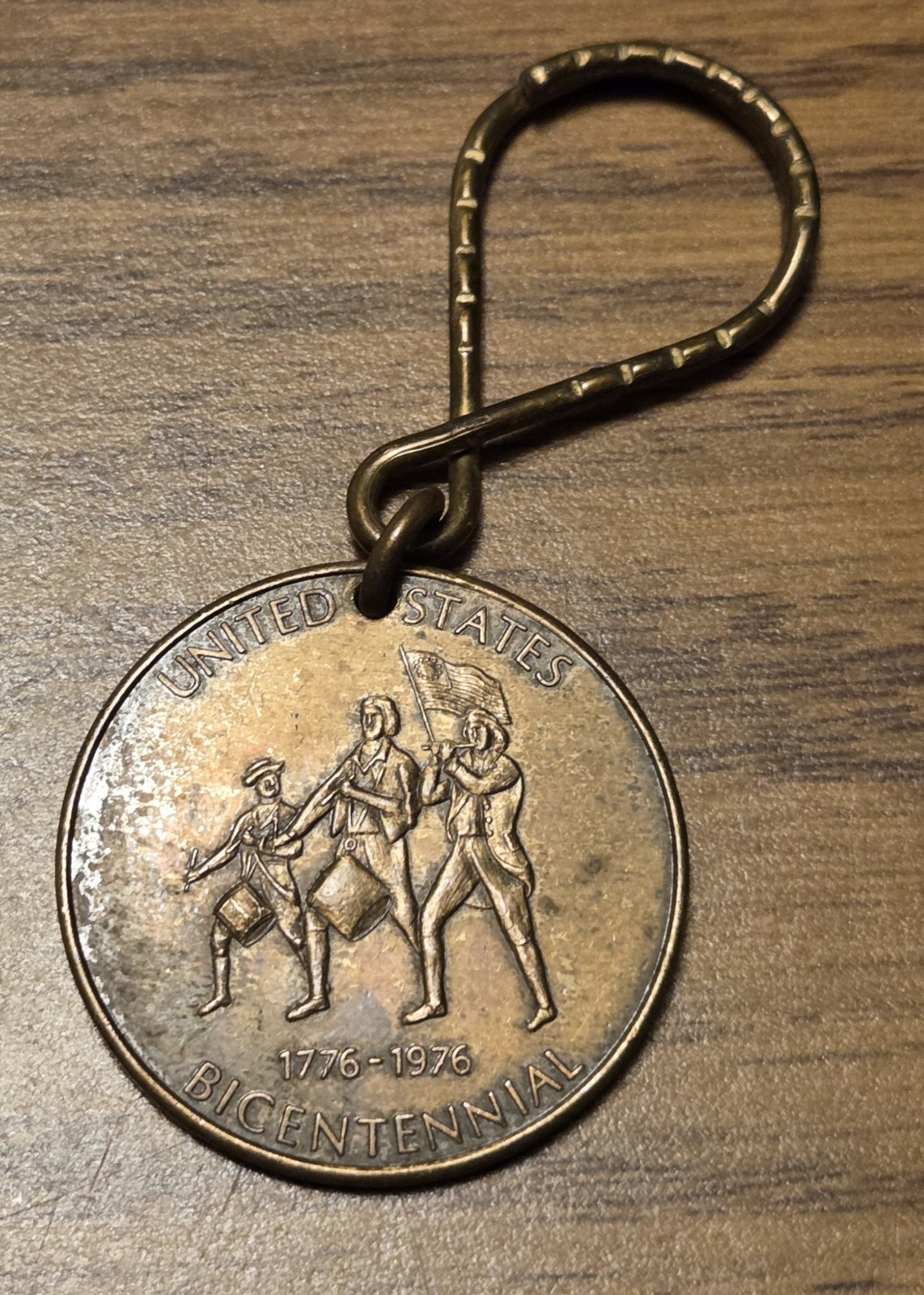 Vintage US Bicentennial 1776-1976 Spirit of '76 Medallion Keychain Vintage US Bicentennial 1776-1976 Spirit of '76 Medallion Keychain