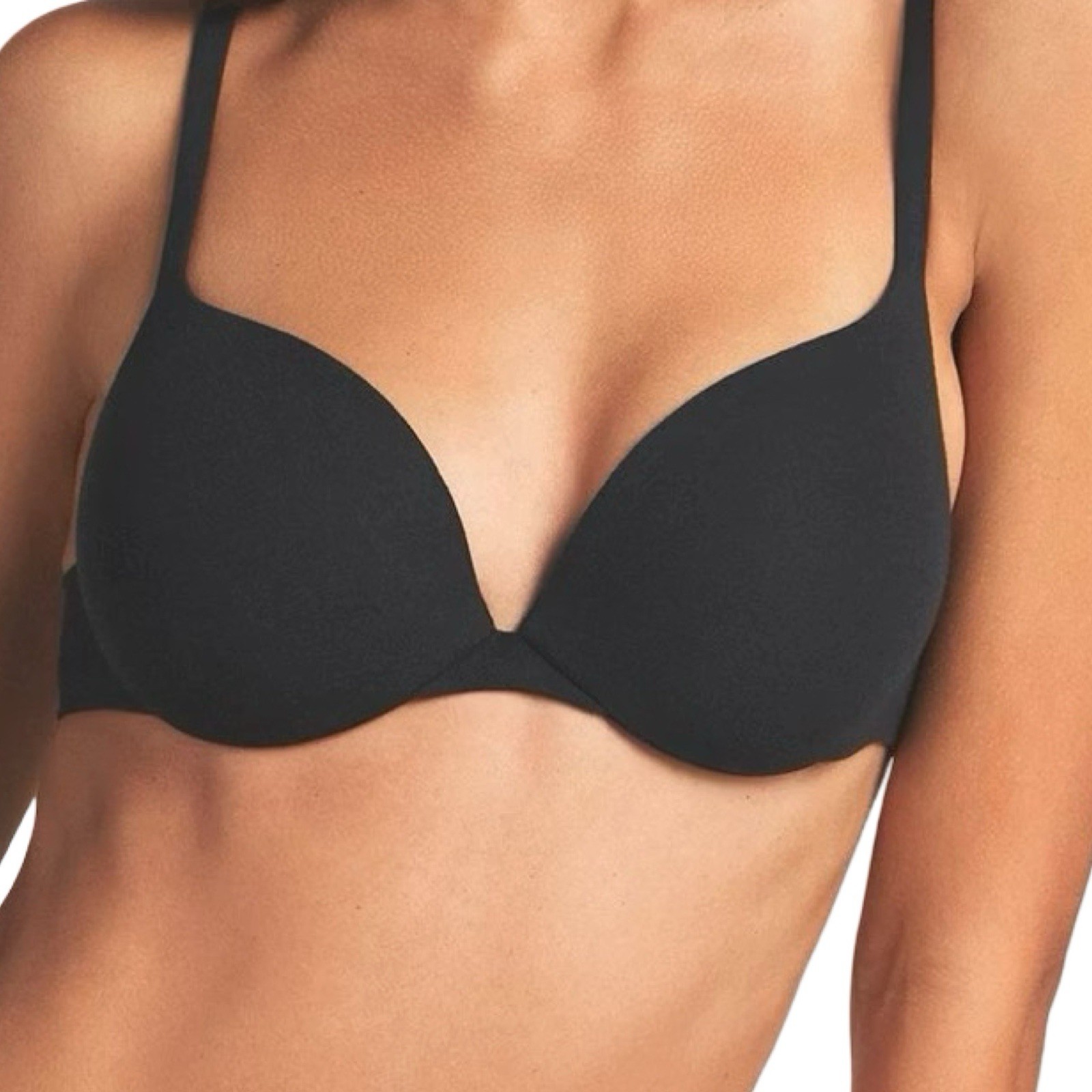 Skims Everyday Cotton Ultimate Bra - New - Onyx Black - 34B