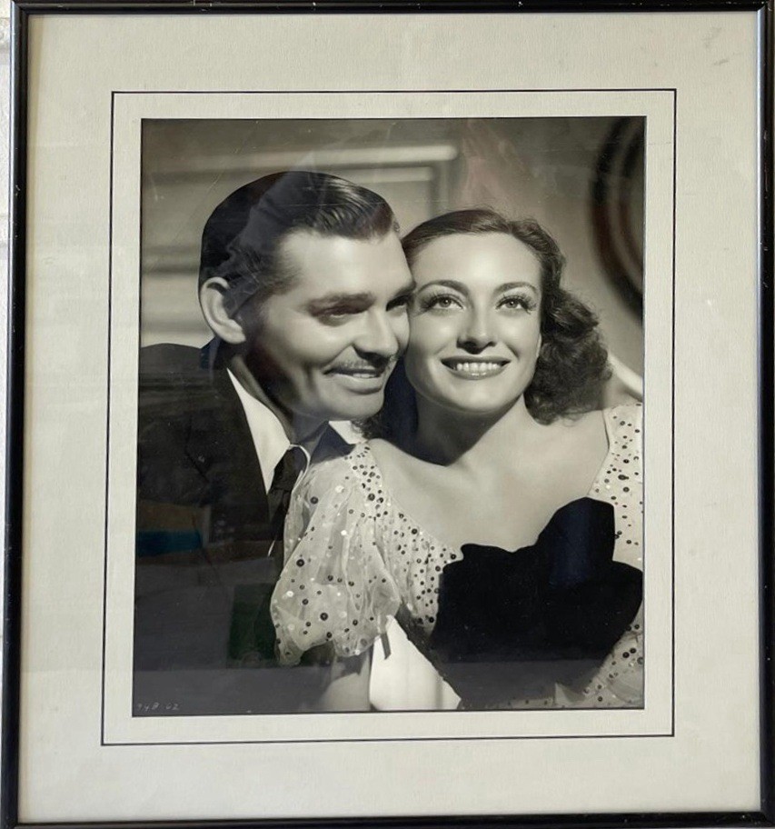 George Hurrell  Photo Clark Gable Joan Crawford 18x15 MGM Estate Stamped Verso