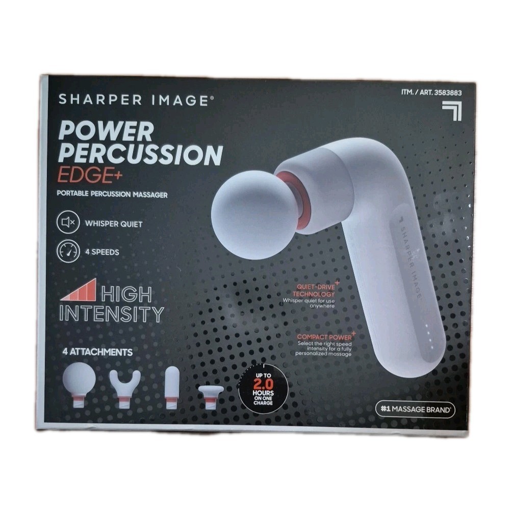 Sharper Image Power Percussion Edge+ Portable Percussion Massager Sharper Image Power Percussion Edge+ Portable Percussion Massager