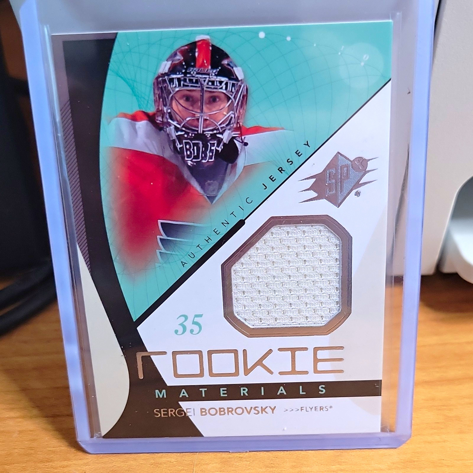 Sergei Bobrovsky Rookie Materials Jersey Swatch RC Upper Deck SPx #RM-SB