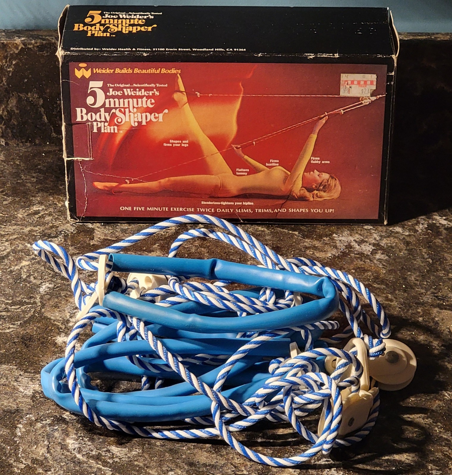 Vintage 1970\'s Joe Weider 5 Minute Shaper Plan Rope Exercise Workout - Open Box Vintage 1970\'s Joe Weider 5 Minute Shaper Plan Rope Exercise Workout - Open Box